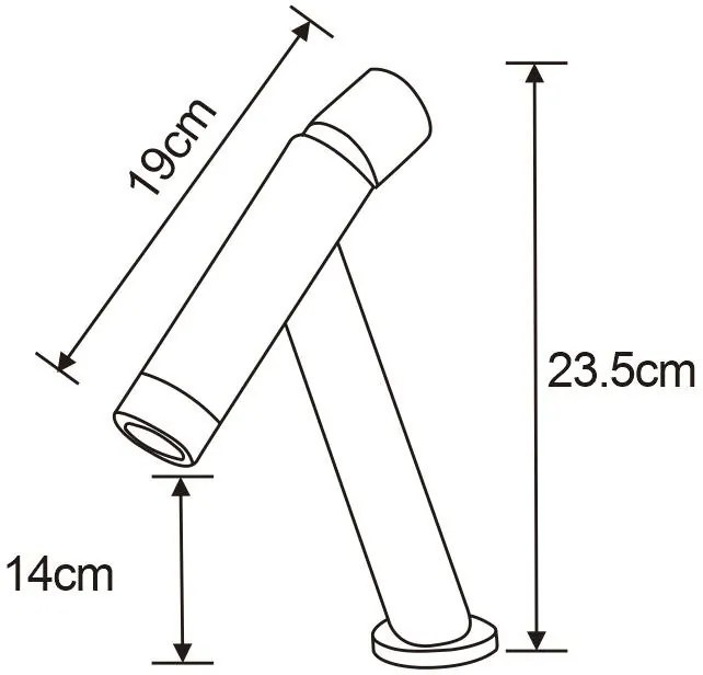 Mexen Astro umývadlová batéria, čierna, 746900-70