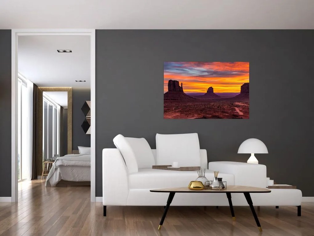 Obraz - Monument Valley v Arizone (90x60 cm)