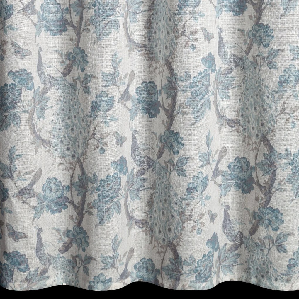 ZÁVES NA KRÚŽKOCH EMERA 140X250 CM KVETY