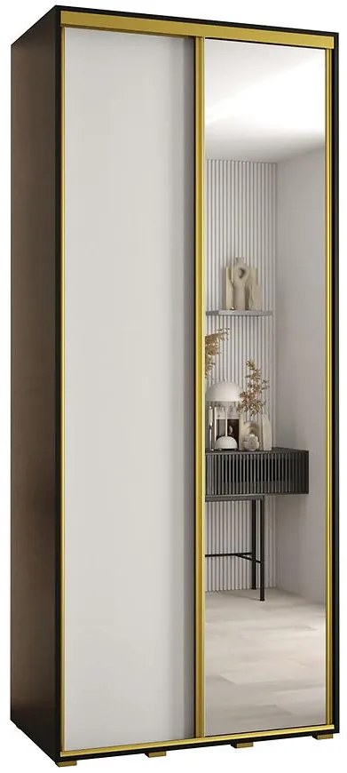 Skriňa 45 Canaris 3 110 čierna/biela/gold