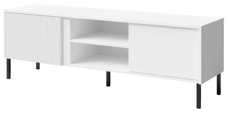 TV stolík/skrinka Munkki 6 (biela + čierna). Akcia -19%. Vlastná spoľahlivá doprava až k Vám domov. 1087329