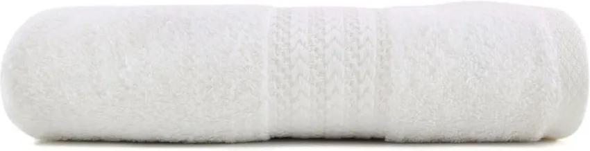 Biely uterák z čistej bavlny Sunny, 50 × 90 cm