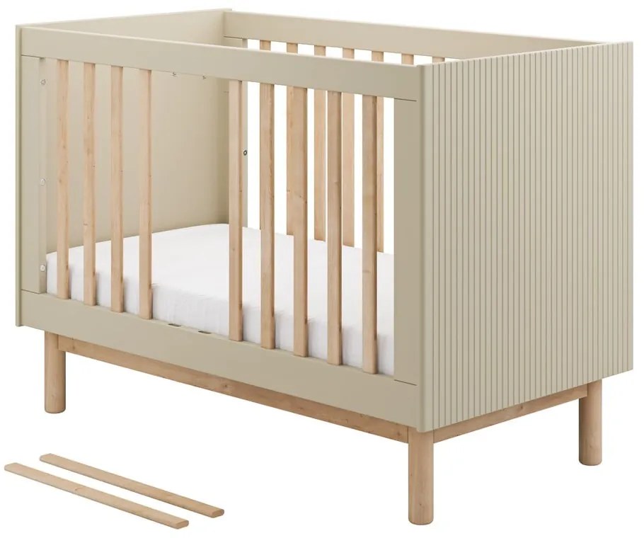 Krémová postieľka 60x120 cm Miloo – Pinio
