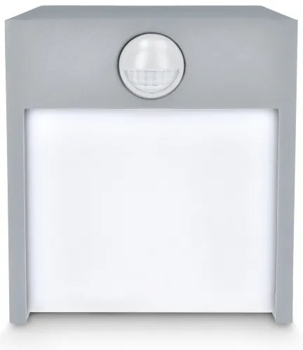 Brilagi -LED Vonkajšie nástenné svietidlo so senzorom TERNI LED/12W/230V šedá IP44