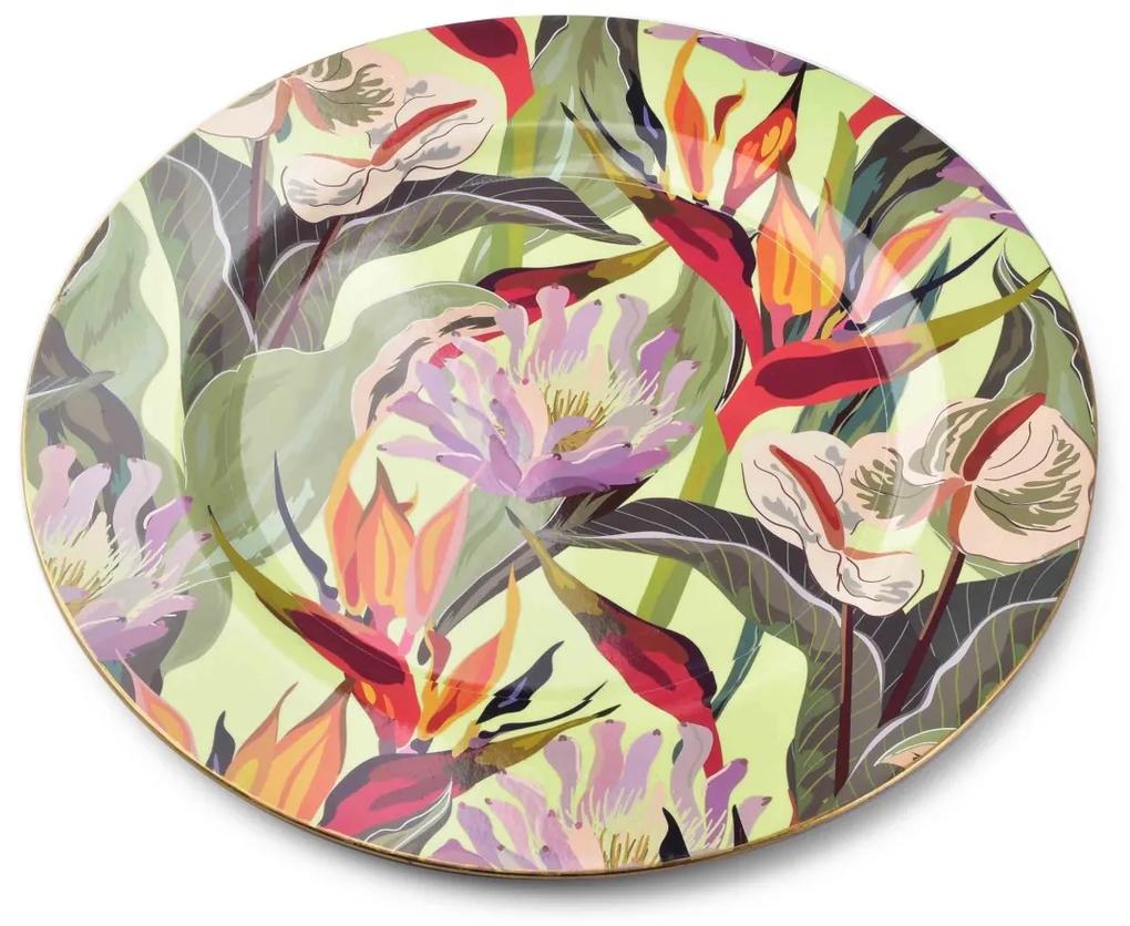 Blanche Colours XLIII 33 cm kvetinový dekoratívny tanier