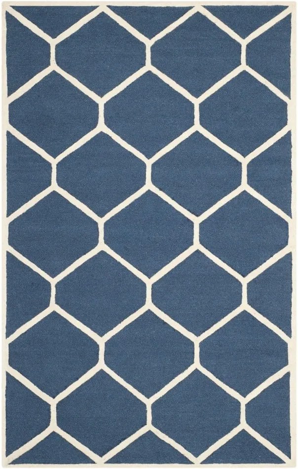 Tmavomodrý koberec Lulu 121 × 182 cm