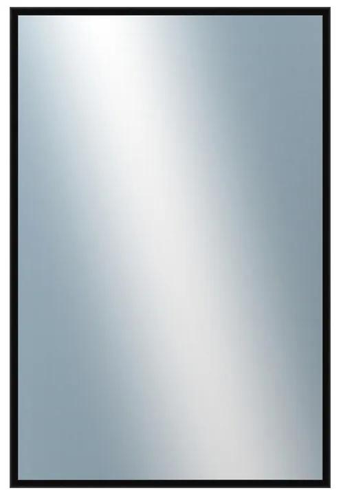 DANTIK - Zrkadlo v rámu, rozmer s rámom 40x60 cm z lišty Hliník čierna lesklá (7269016)