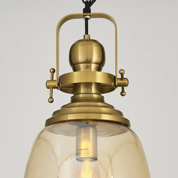 Závesný luster na retiazke BOTTLE 1xE27/40W/230V zlatý