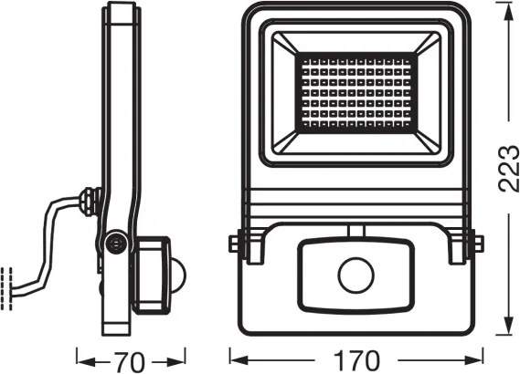 Osram - LED reflektor so senzorom ENDURA LED/50W/230V 3000K IP44