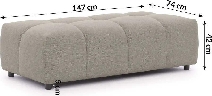 Taupe podnožka Albane – Ropez