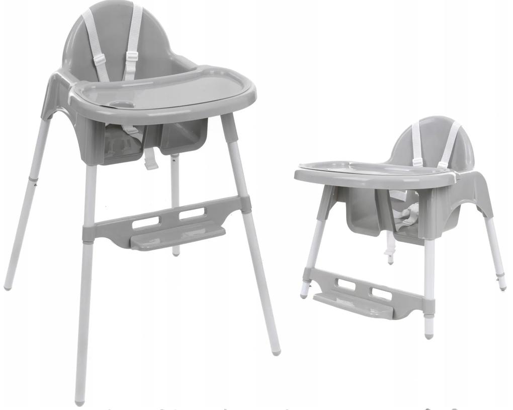 Vulpi Sapph stolička na kŕmenie 2v1 New Farba: sivá