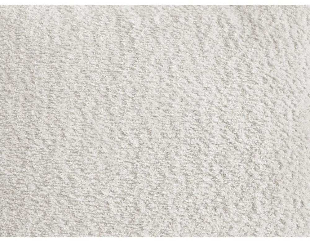 Biela podnožka z textílie buklé Roxelane – Bobochic Paris