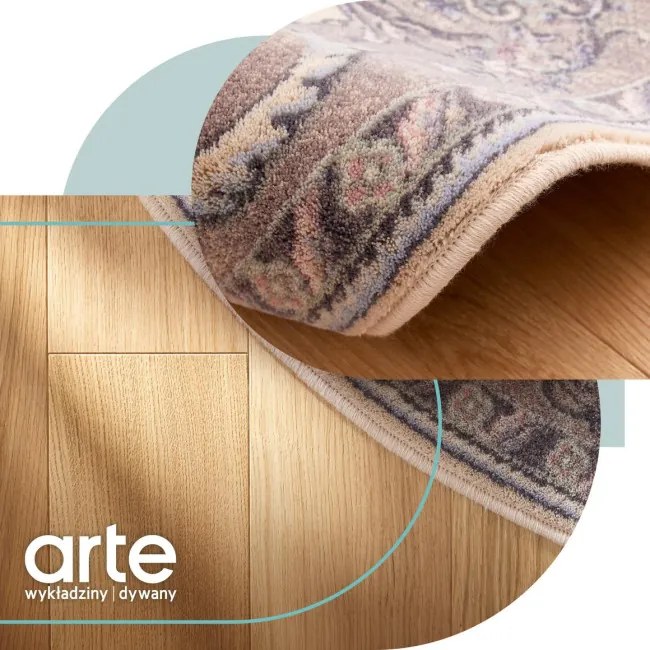 Koberec Agnella Isfahan Dafne Alabaster ovál