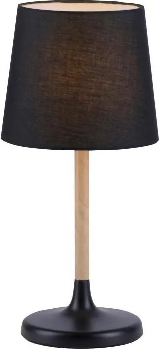Leuchten Direkt 14423-18 - Stolná lampa NIMA 1xE14/40W/230V čierna