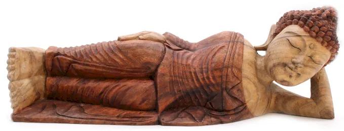 Ručne vyrezávaná socha Buddhu - Spiaci Buddha 50cm