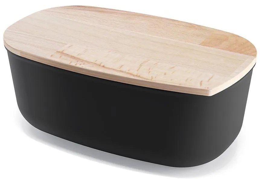 Dóza na pečivo čierna