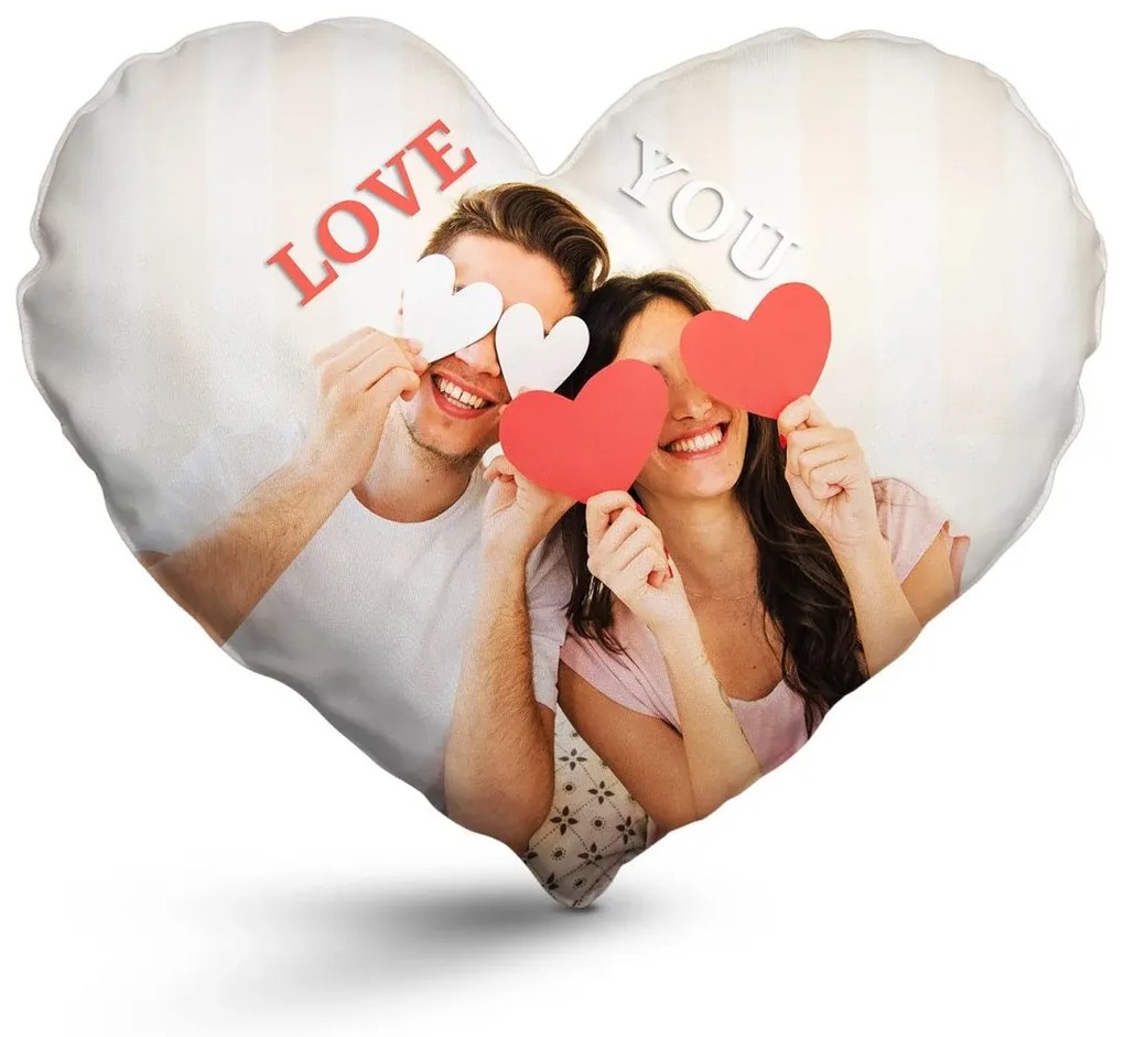 Sablio Vankúšik s vlastnou fotografiou v tvare srdca: 60x60 cm