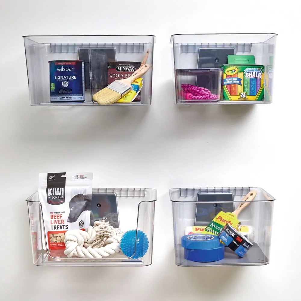 Vnútorný úložný box s vekom z recyklovaného plastu iD Wallspace – iDesign