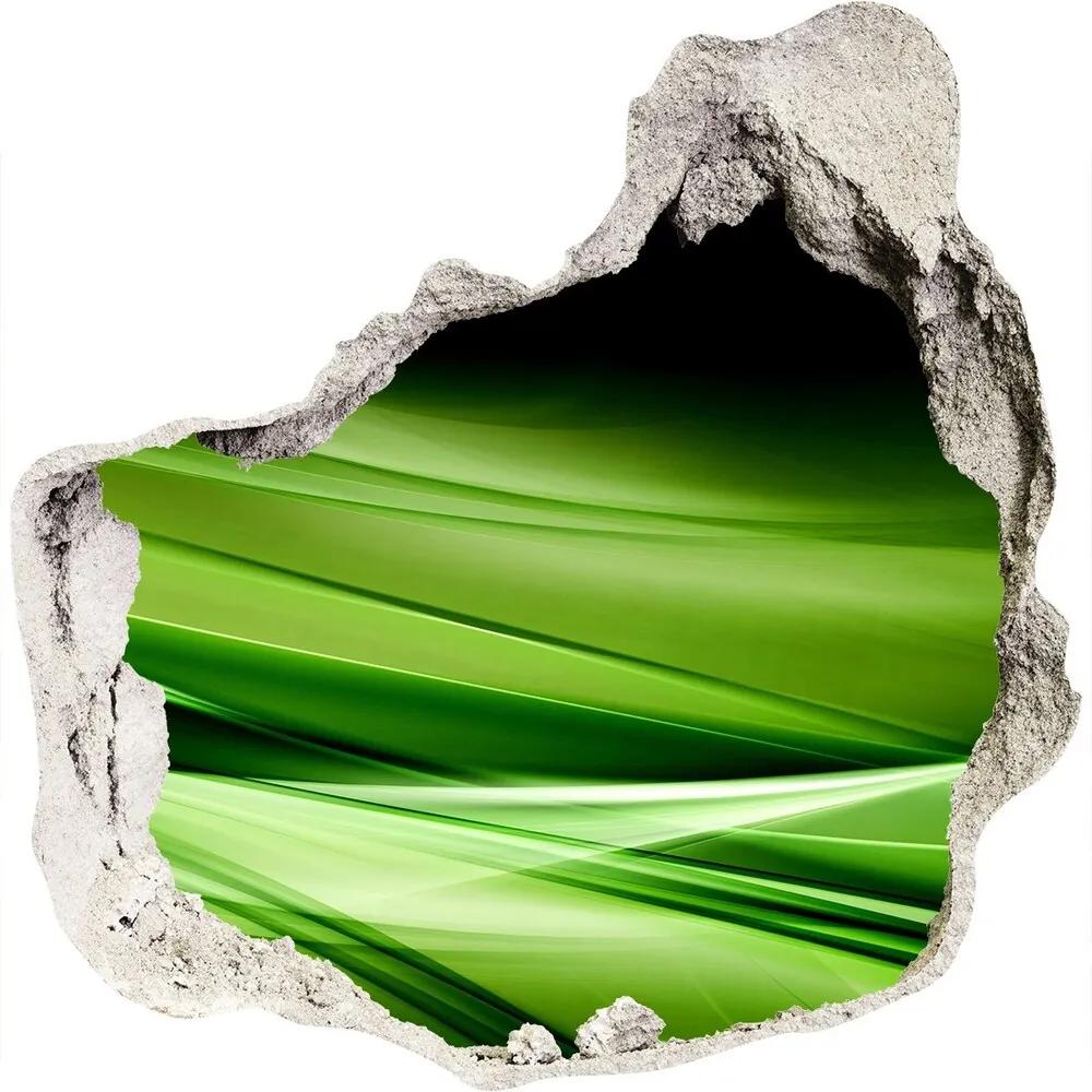 Fototapeta diera na stenu 3D Zelenej vlny pozadie nd-p-87078667