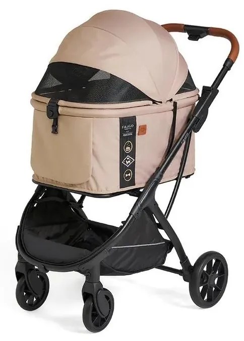 Fikago - Kočík pre psov a mačky AGILE HUGGY béžová