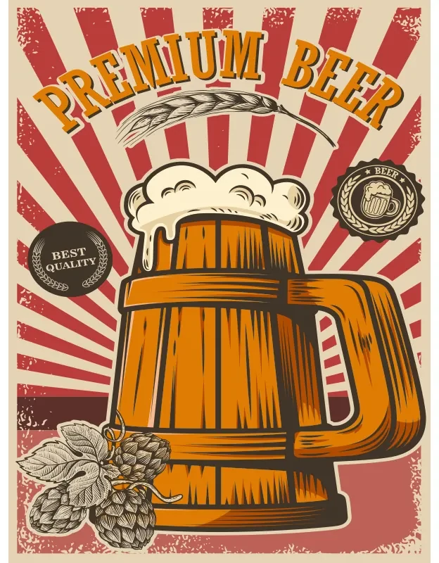 Ceduľa Premium Beer