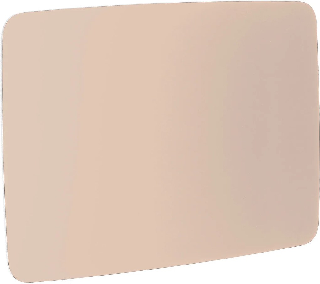 Sklenená magnetická tabuľa Stella so zaoblenými rohmi, 1500x1000 mm, pastelová ružová