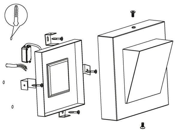 Eglo 94114 - LED vonkajšie osvetlenie Galar 1 1xLED/3,7W/230V