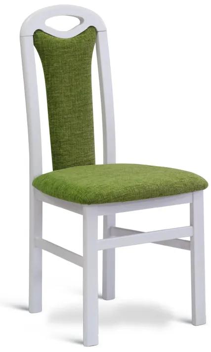 Stima stolička BERTA - zákazkové látky Odtieň: Biela, Látka: BOLTON NEW verde 5