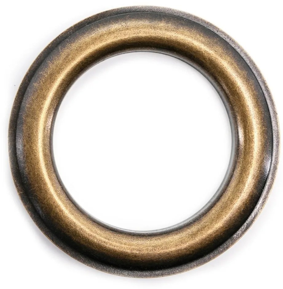 Homede Záclona Kresz Eyelets gold, biela, 140 x 290 cm