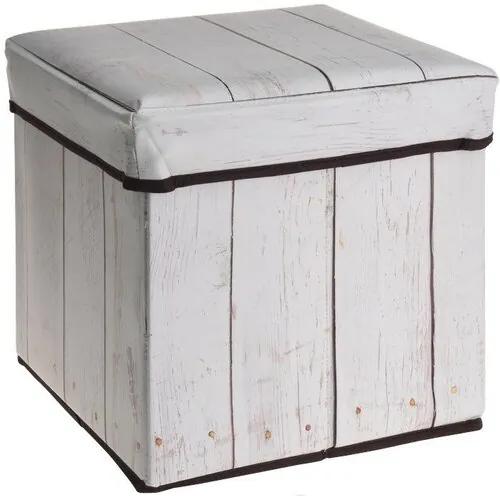 Úložný sedací box Wooden Maple, 30 x 30 x 30 cm