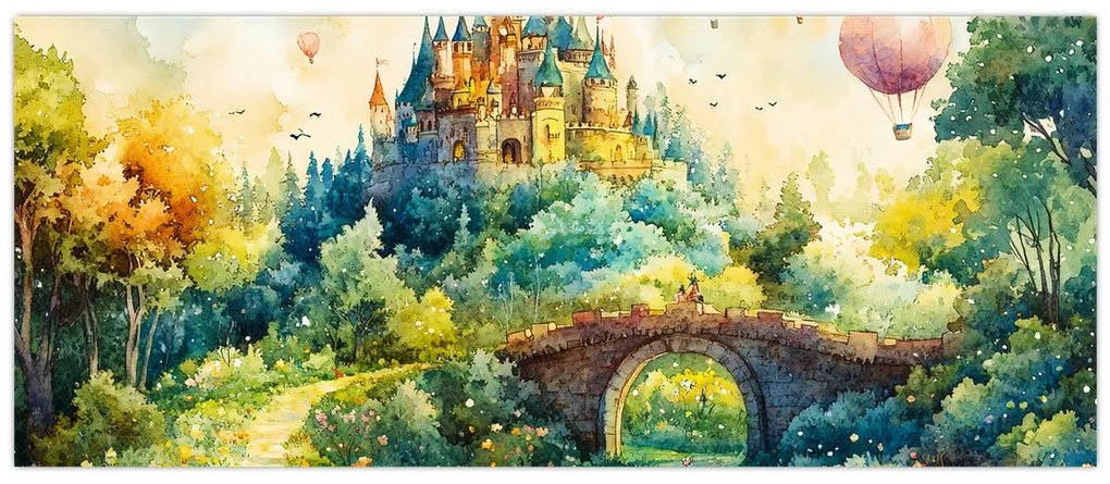 Obraz - Rozprávkový zámok (120x50 cm)