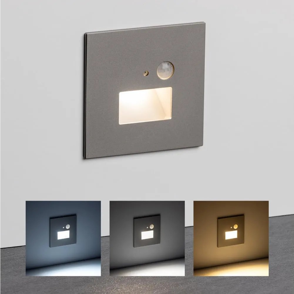 LED Schodiskové svietidlo so snímačom pohybu LED/1,5W/230V 3000/4000/6000K sivá