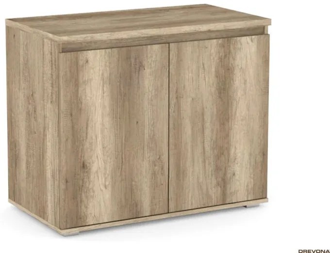 komoda REA AMY 6, 2 x dvierka, dub vicenza