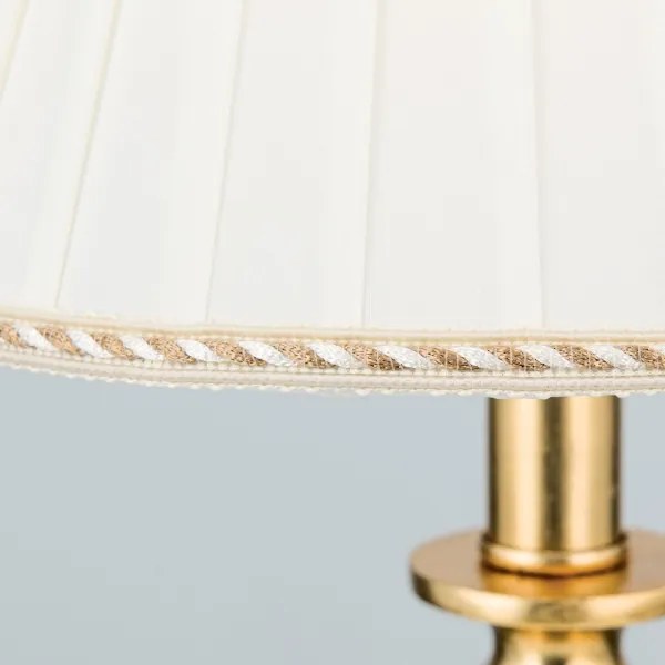 Orion LA 4-1049/1 - Stolná lampa FONSA 1xE27/60W/230V biela/zlatá