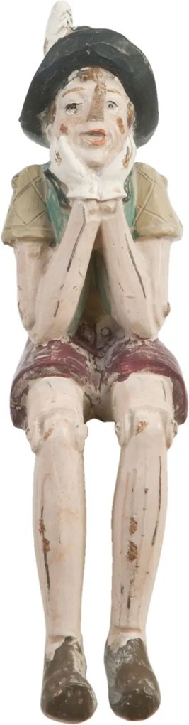 Dekorácie sediaci Pinocchio - 4 * 7 * 15 cm