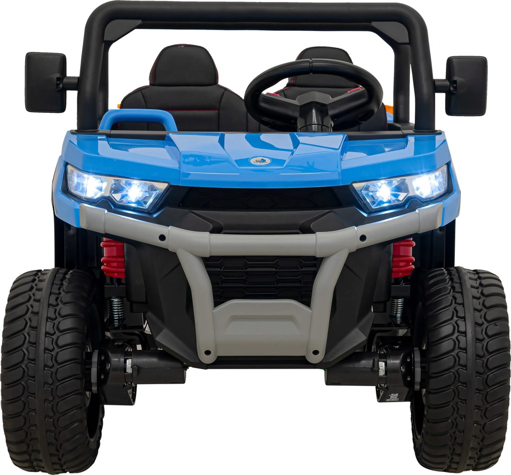 Ramiz Detské autíčko Pick-Up Speed 900 Modrá + pohon 4x4 + pohyblivá lyžica + nosič batožiny + diaľkové ovládanie + lopata + LED audio