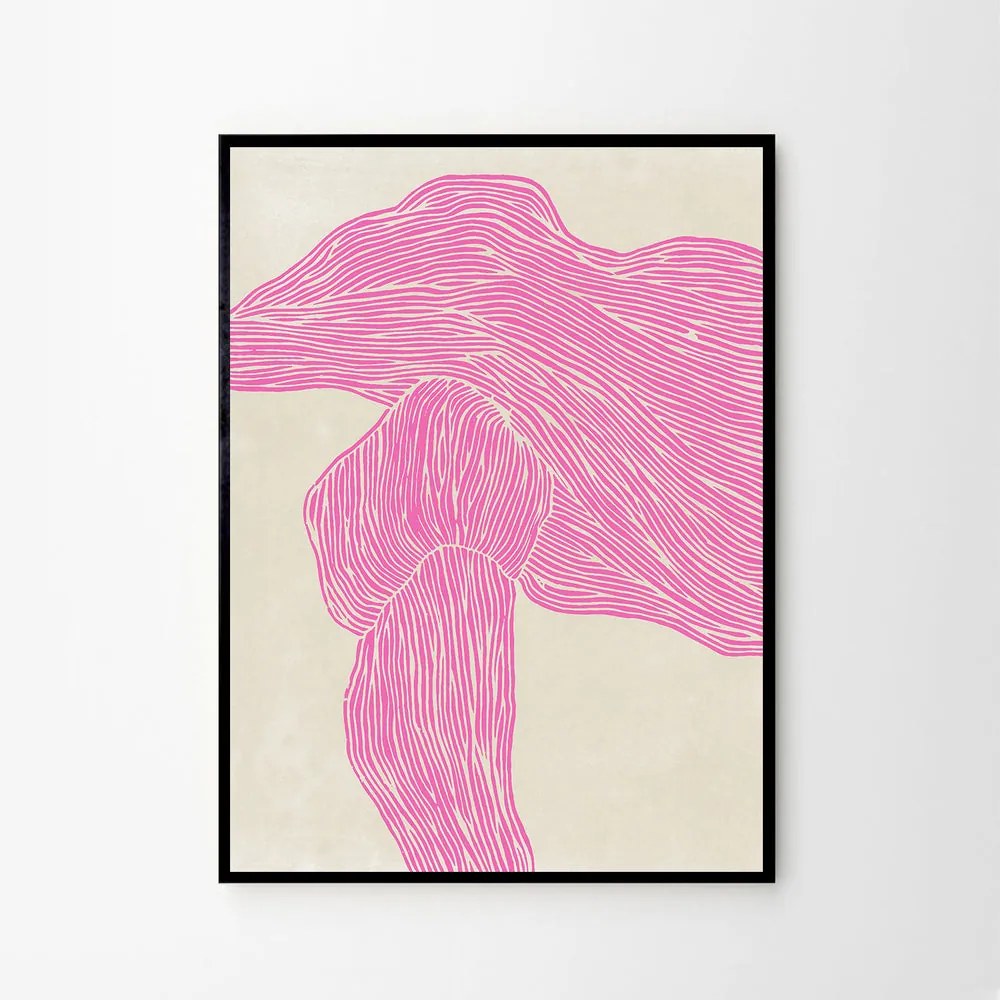 The Poster Club Plagát The Line - Pink by Rebecca Hein 50x70 cm