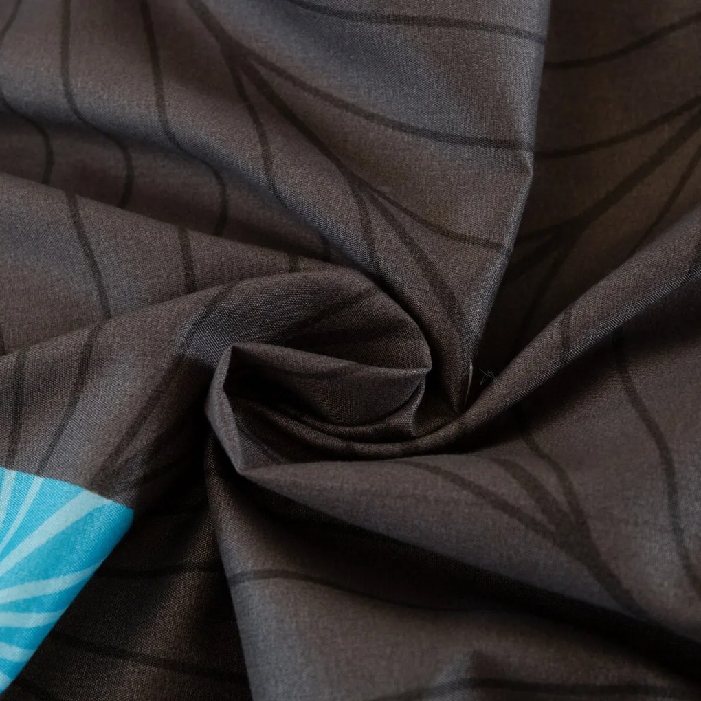 Obliečky z mikrovlákna ORBITA tmavo sivé Rozmer obliečky: 2 ks 70 x 80 cm | 160 x 200 cm