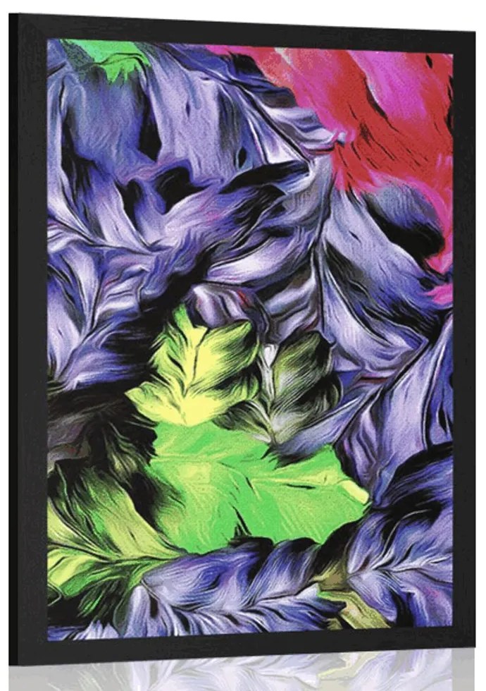 Plagát retro ťahy kvetov - 30x45 white