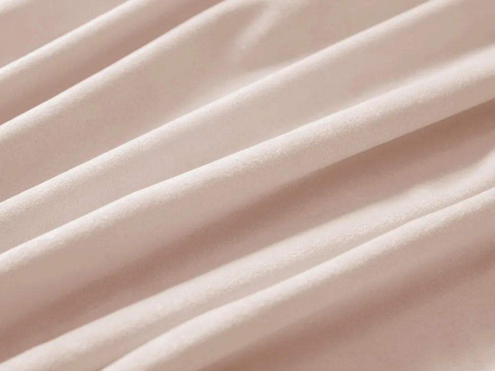 Biante Zamatový obdĺžnikový obrus Velvet Premium SVP-020 Béžový 140x220 cm