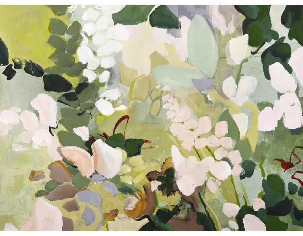 Obraz s ručne maľovanými prvkami 90x118 cm Green Garden – Malerifabrikken