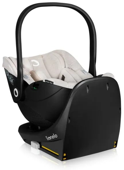 Lionelo - Autosedačka s otočnou základňou MOXIE SET i-Size 40-87 cm béžová Sand