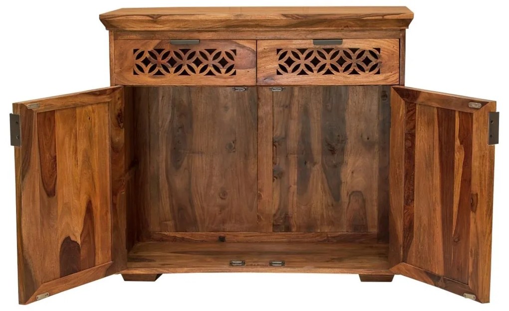 furniture-nabytek.cz - Komoda masiv dřevo palisandr 90x45x90