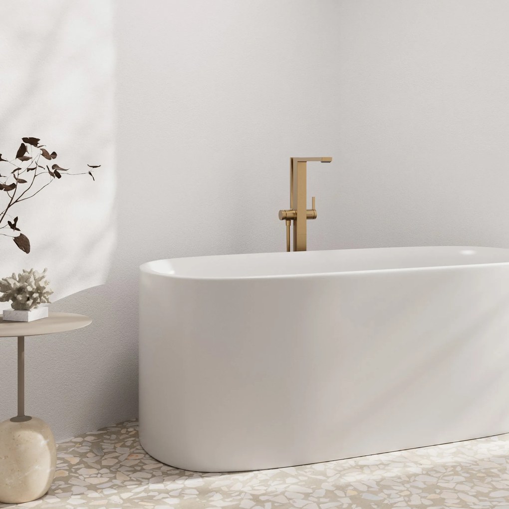 Hansgrohe Tecturis E, páková vaňová voľne stojaca batéria na podlahu, kartáčovaný bronz, HAN-73445140