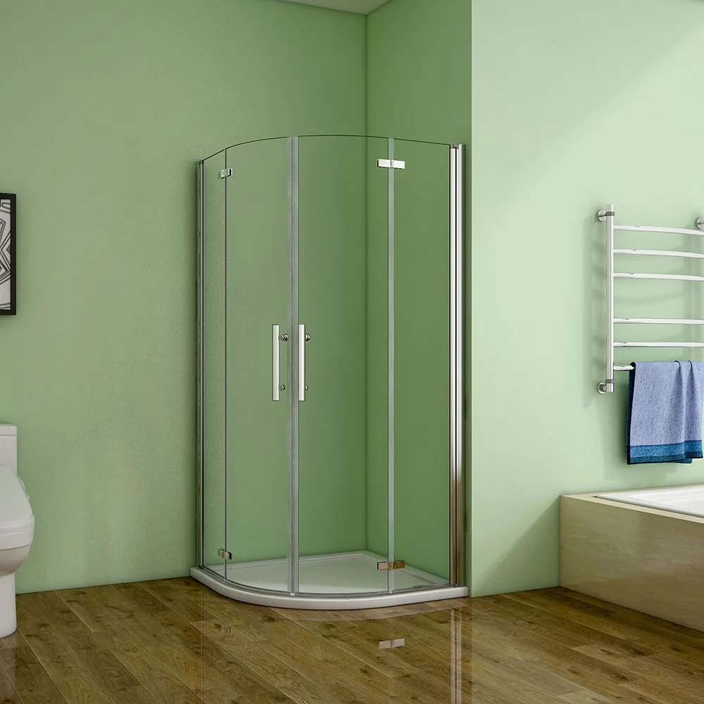 Štvrťkruhový sprchovací kút MELODY S4 90 cm s dvojkrídlovými dverami