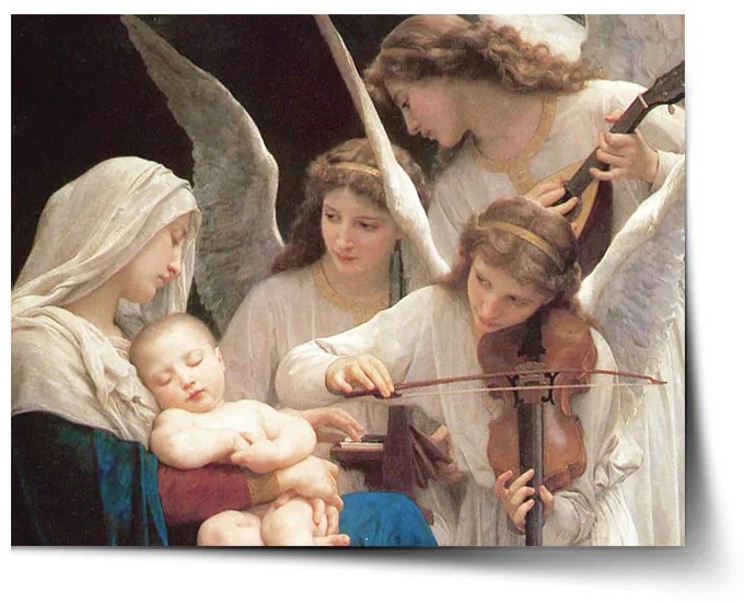 Sablio Plagát Panna s anjelmi - William-Adolphe Bouguereau - 60x40 cm