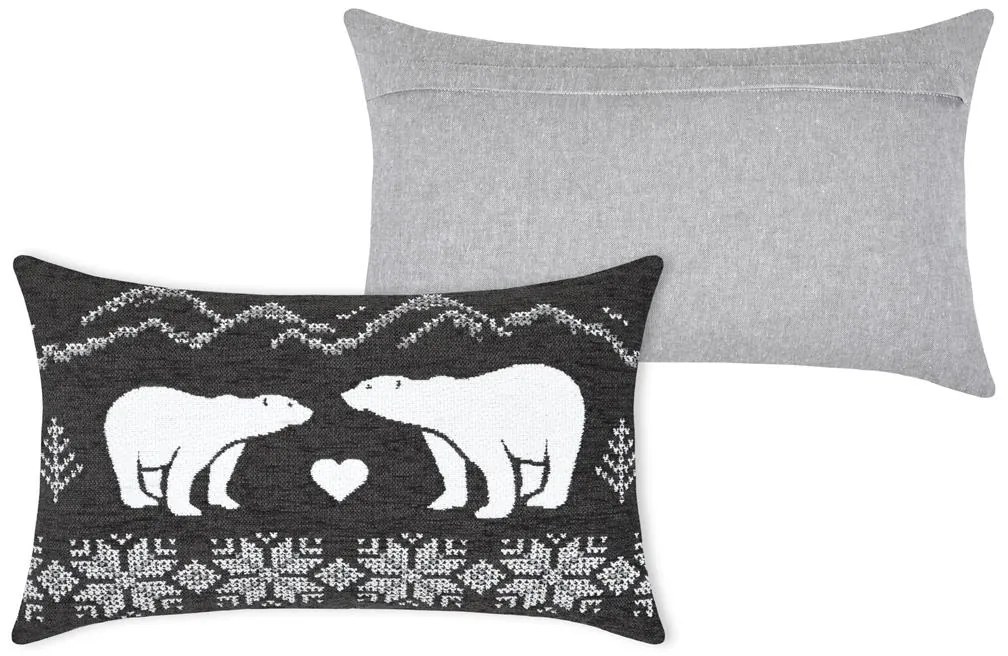 Vianočný dekoračný vankúš macko 30x50 cm