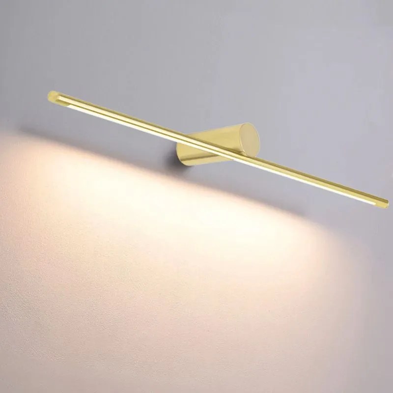Toolight Toolight, LED nástenné svietidlo 60cm 9W 4000K APP1345-W, zlatá lesklá, OSW-02435