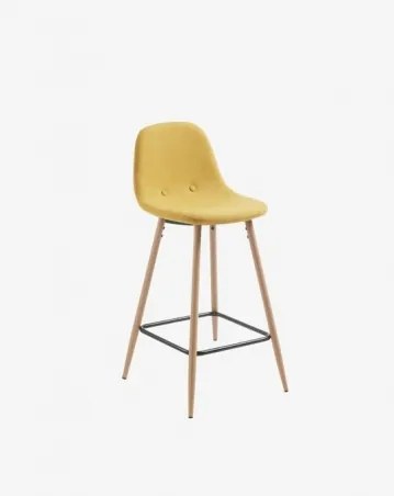 DONA BAR 65 cm barová stolička Žltá