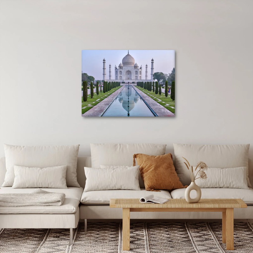 Obraz - Taj Mahal za východu slnka (70x50 cm)